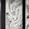 PVC стенен панел MG 5258 122x280 бял мрамор с черни жилки